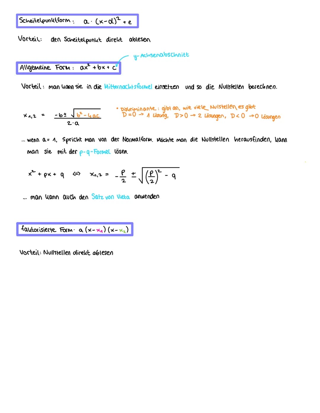 Graph: Parabel
X-Werte
y-Werte
Quadratische Funktionen
Df= = R
-3 +2 -4
- 2
4
Normalparabel f(x)= = x²
Scheitelpunkt
(hier: Tiefpunkt)
-4
- 