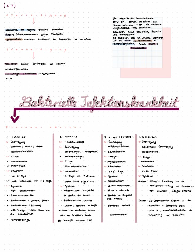 biologie Klassenarbeit
T
H EMEN
Geißel
(6)
aufbau von Viren und Bakterien (AA)
Vermehrung von Viren und Bakterien (A2)
Aufbau und funktion v