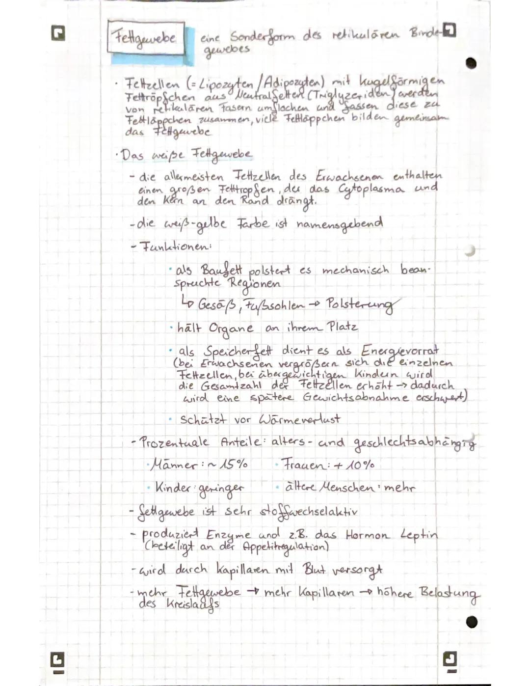 G
DI
freie (mobile) Zellen (2.B. Abwehrzellen im
Lo sind verteilt in der Interzellular substanz
Blut)
.
> Diese ist für die Stärke und die F