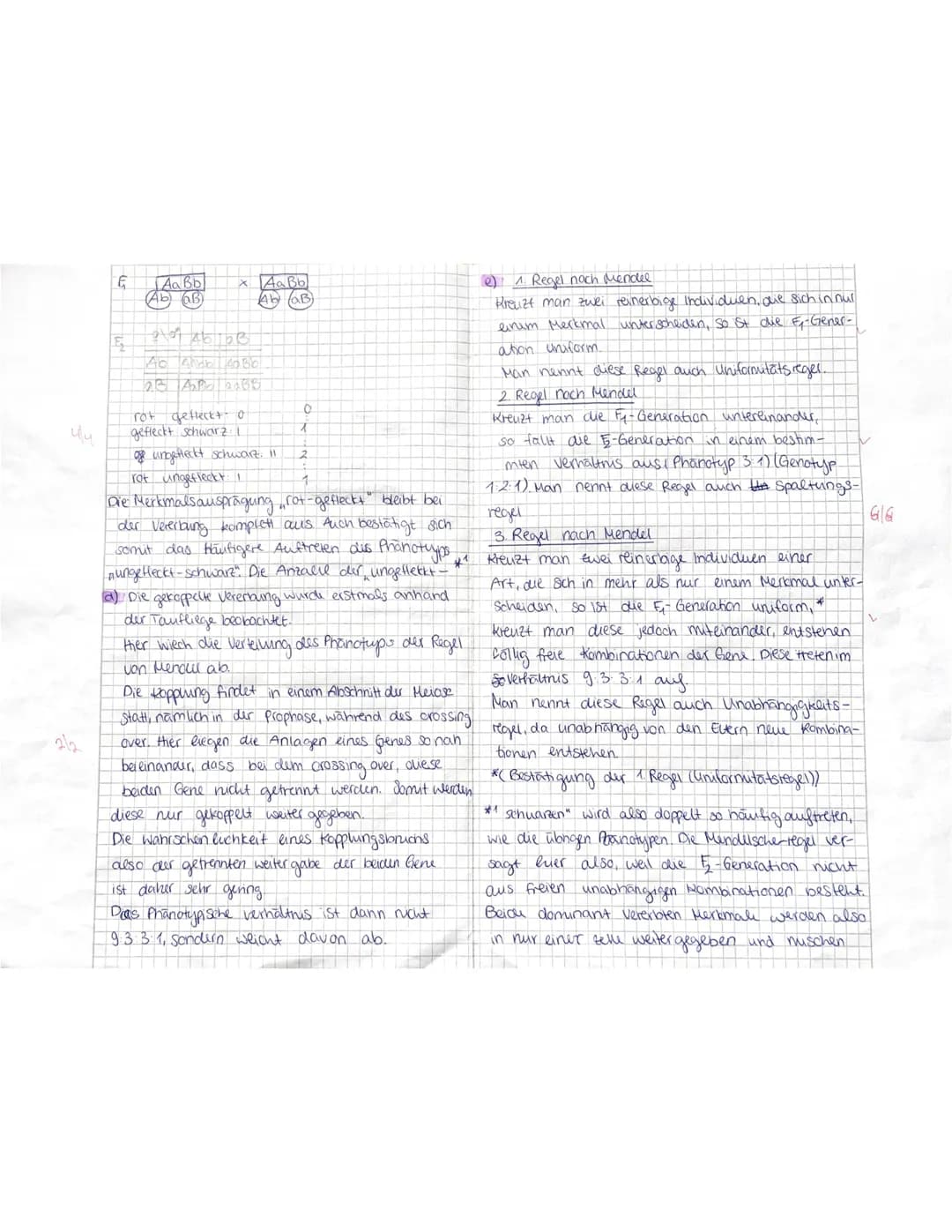 MS812
Aufgabe 1
a) Bei der abgebildeten Abbildung handelt es sich
um einen Teil schritt bei der Meiose.
1/2
vorher
Mehrere indition weisen a