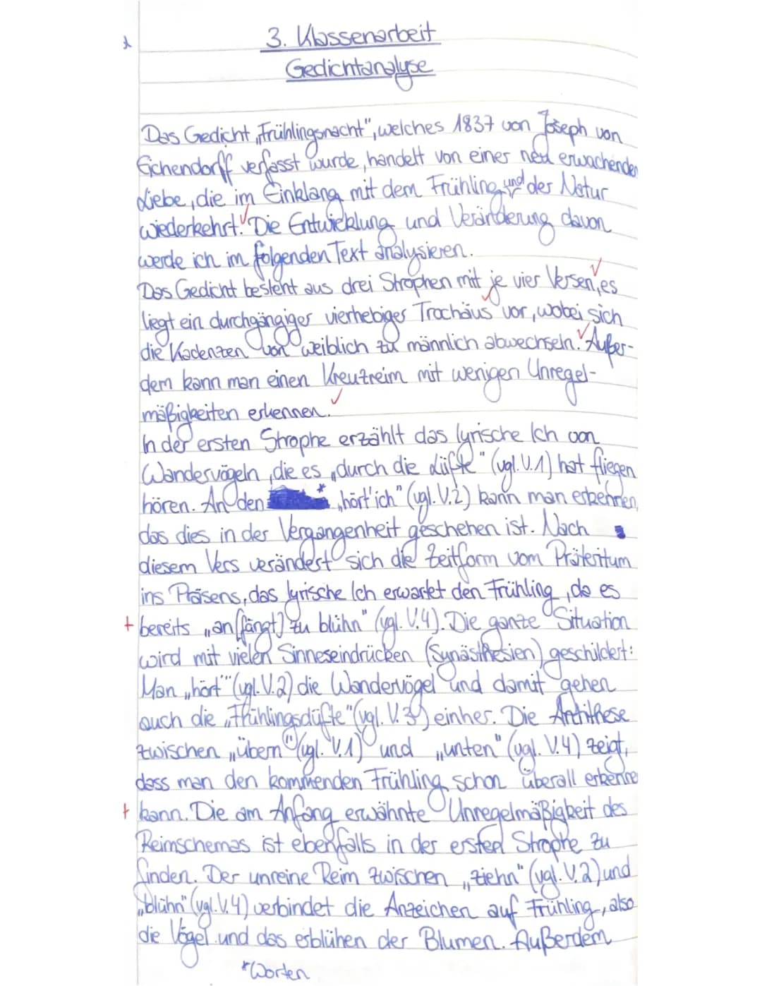 Frühlingsnacht von Joseph von Eichendorff