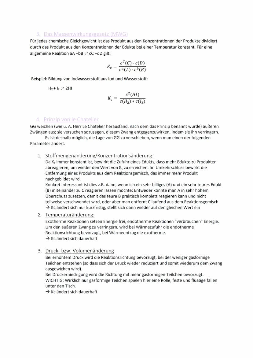 CHEMISCHE
GLEICHGEWICHTE
1. Umkehrbare Reaktion
Umkehrbare Reaktionen können je nach Versuchsbedingungen in die eine oder die andere Richtun
