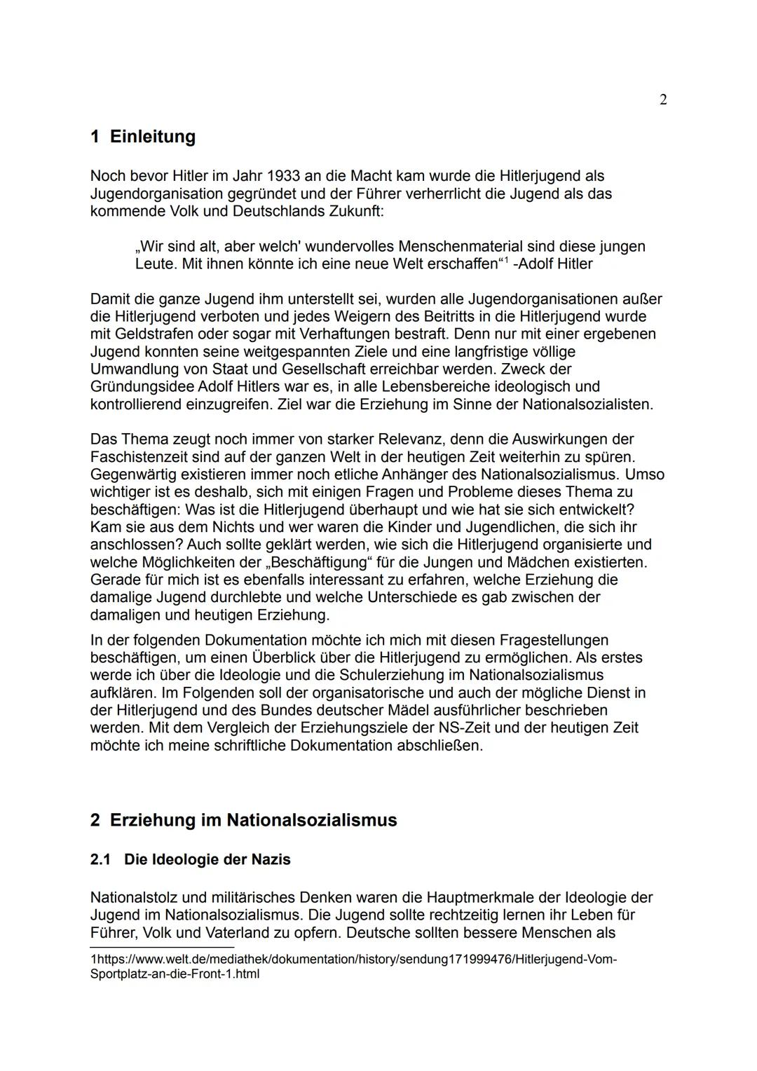 GFS Handout von Tam Doan Nguyen
HITLERJUGEND
14. OKTOBER 2020 / Frankenlandschule / WG 13-2 / GGK / Herr Winkler
IDEOLOGIE IM NATIONALSOZIAL