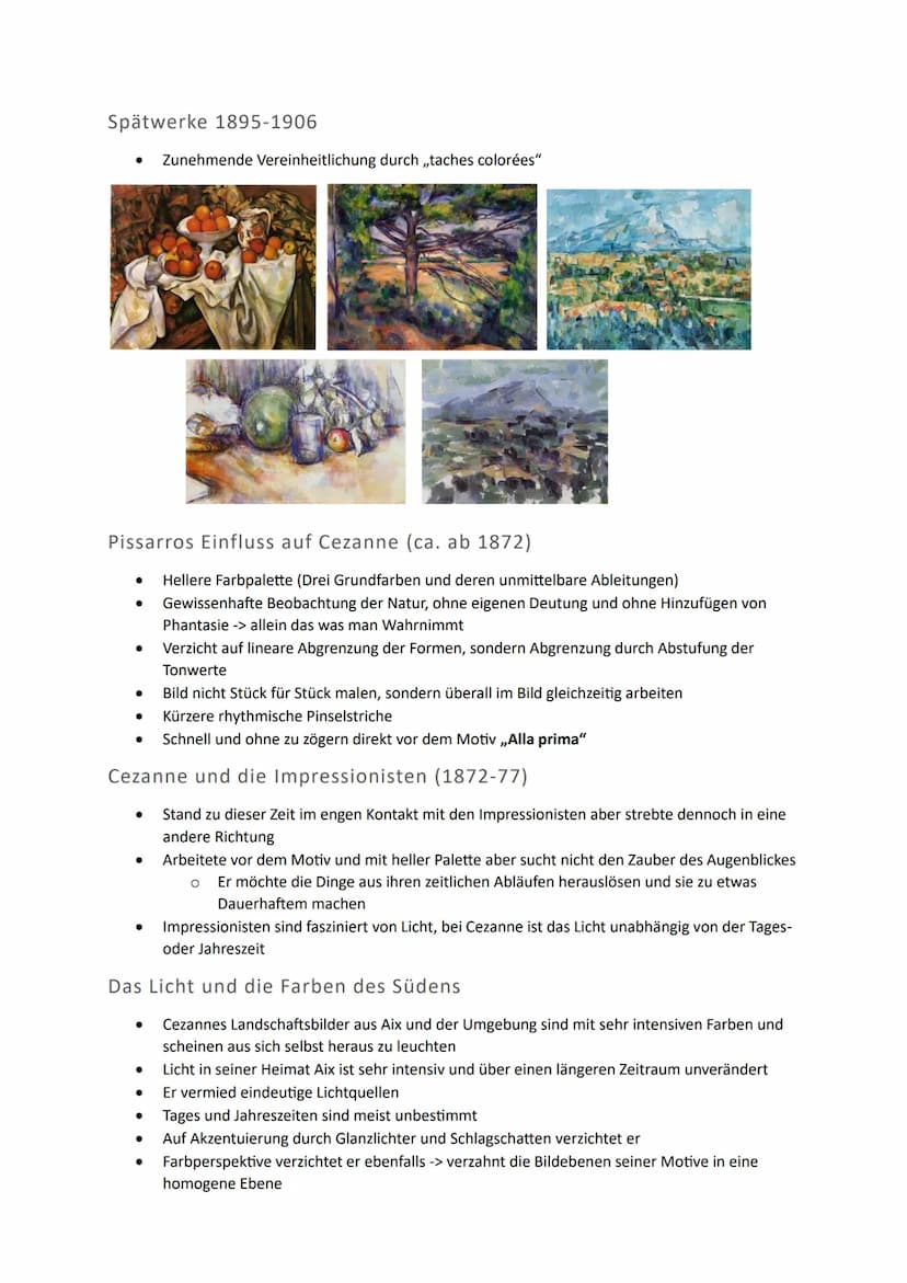 Cezanne
Biografie
•
•
•
•
.
1839 in Frankreich als ältester von drei Kindern geboren
1859 nimmt gegen den eigenen Willen auf Wunsch seines
a