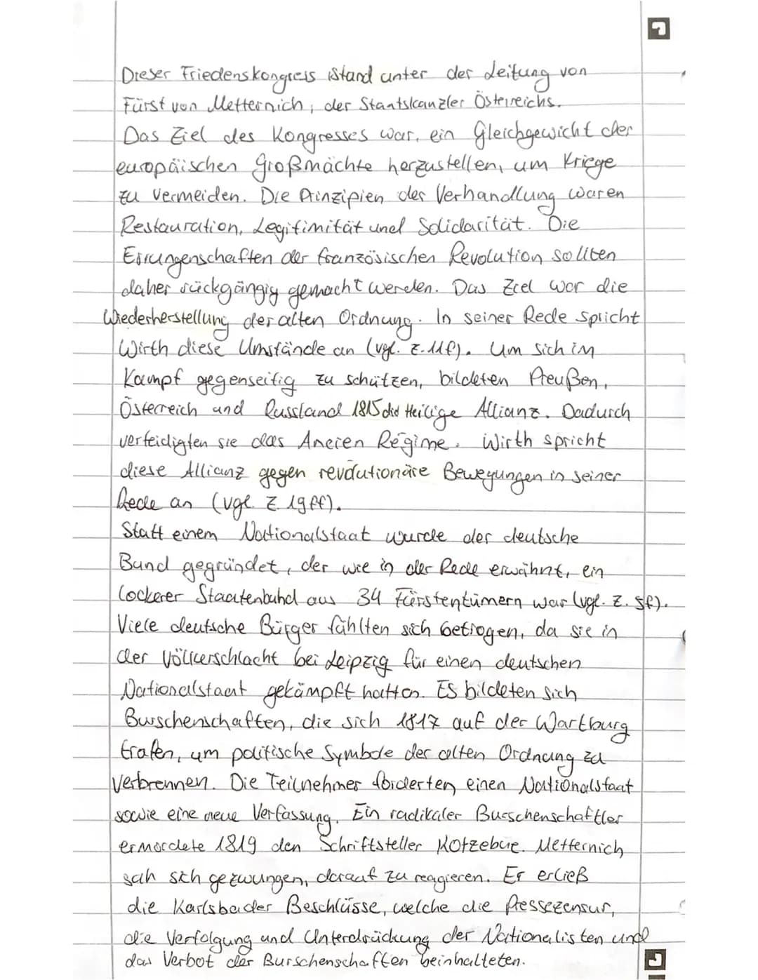 7
Geschichte Analyse
1.) Die vorliegende Rede wurde von Soham Georg August
Wirth gehalten, der Jurist, Schriftsteller, Politiker und
Mitorga