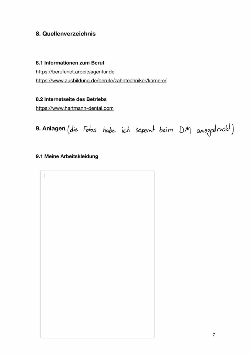 Praktikumsbericht
9c
24. Januar 2022 bis 10. Februar 2022
Hartmann Dental GmbH Inhaltsverzeichnis
1. Wahl des Praktikumsplatzes
2. Meine Erw