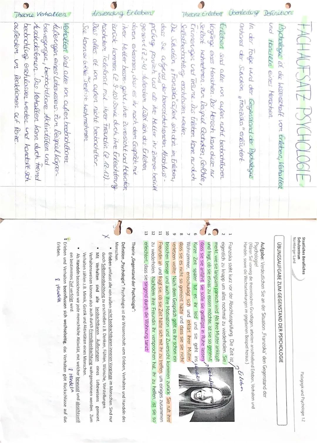 ✨Fachaufsatz zum Thema „Der Gegenstand der Psychologie“✨