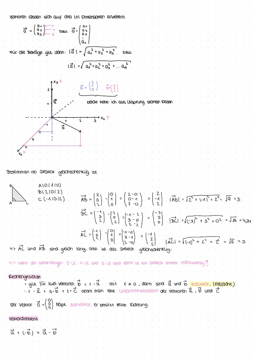 Vektoren:
Analytische Geometrie oder vektorrechnung
Definition:
1) Jedes geordnete Paar (PIQ) zweier Punkte P und Q beschreibt einen Pfeil P