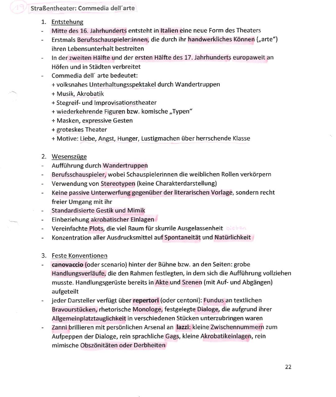 Straßentheater: Commedia dell´arte