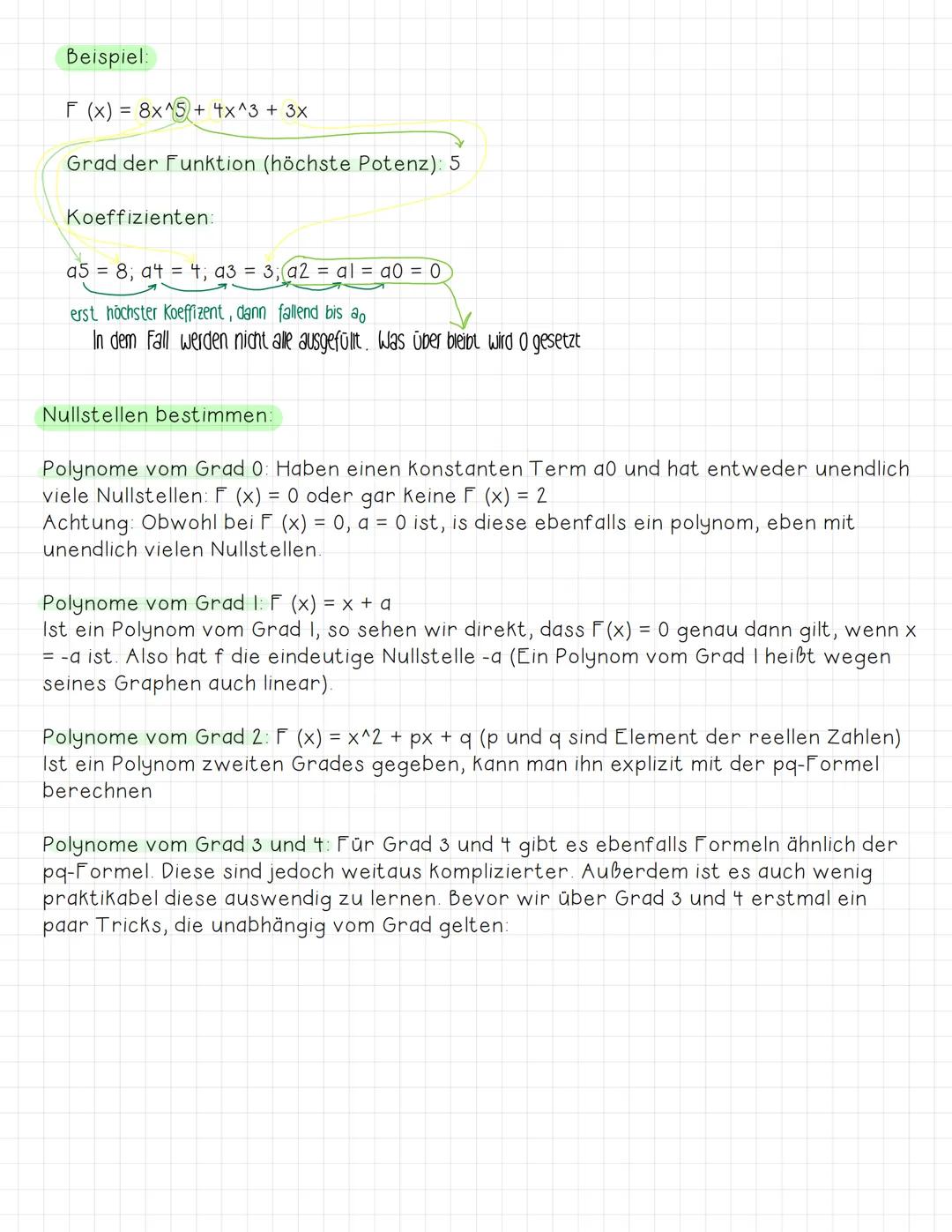 Canzrationale Funktionen
Benötigtes Vorwissen: Potenzfunktionen vom Grad n (dazu habe ich auch ein
Know erstellt :))
Der Funktionsterm einer