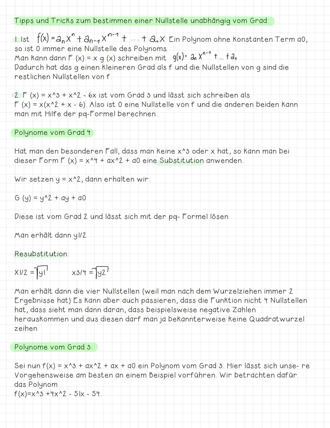Canzrationale Funktionen
Benötigtes Vorwissen: Potenzfunktionen vom Grad n (dazu habe ich auch ein
Know erstellt :))
Der Funktionsterm einer