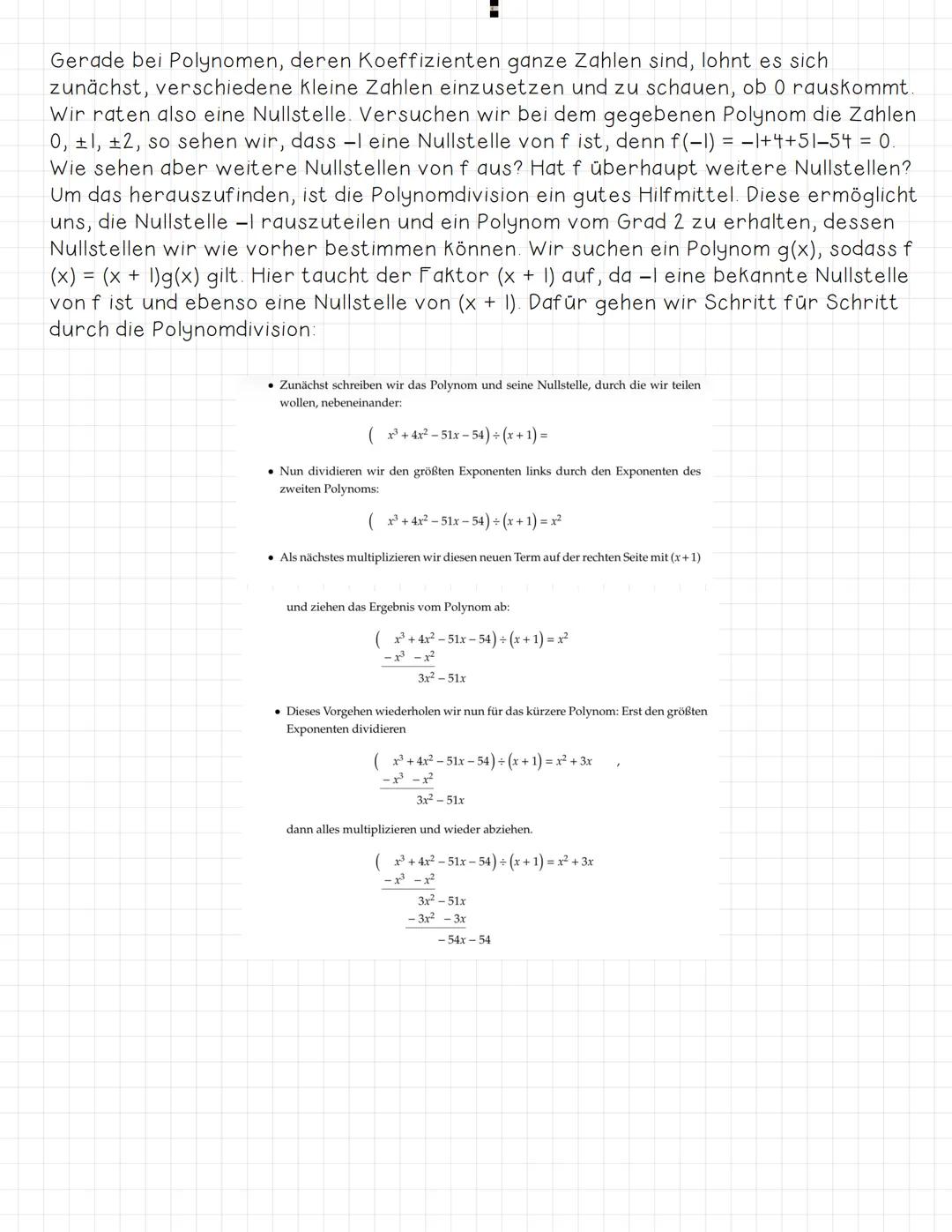 Canzrationale Funktionen
Benötigtes Vorwissen: Potenzfunktionen vom Grad n (dazu habe ich auch ein
Know erstellt :))
Der Funktionsterm einer