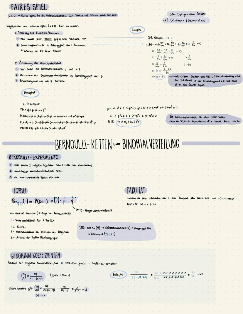 PFADREGELN beim Baumdiagramm
Wahrscheinlichkeit für Pfad
P(BO) = P₁ P=... pn in diesem Fall!
Wahrscheinlichkeit für Ereignis
P ( X = 2) = P.