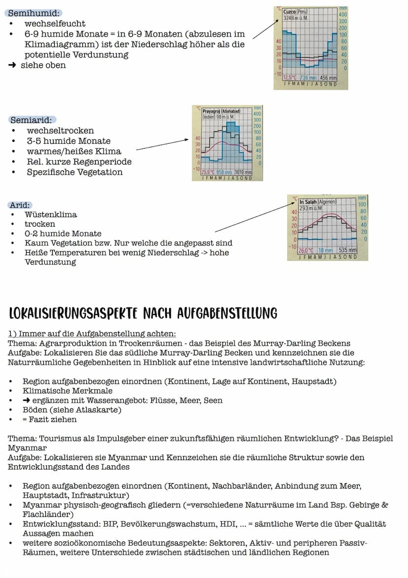 ***
EIN KLIMADIAGRAMM AUSWERTEN
Höhe der Station über
dem Meeresspiegel
(mit der Höhe nimmt die
Temperatur ab)
Die linke y-Achse gibt die
Te