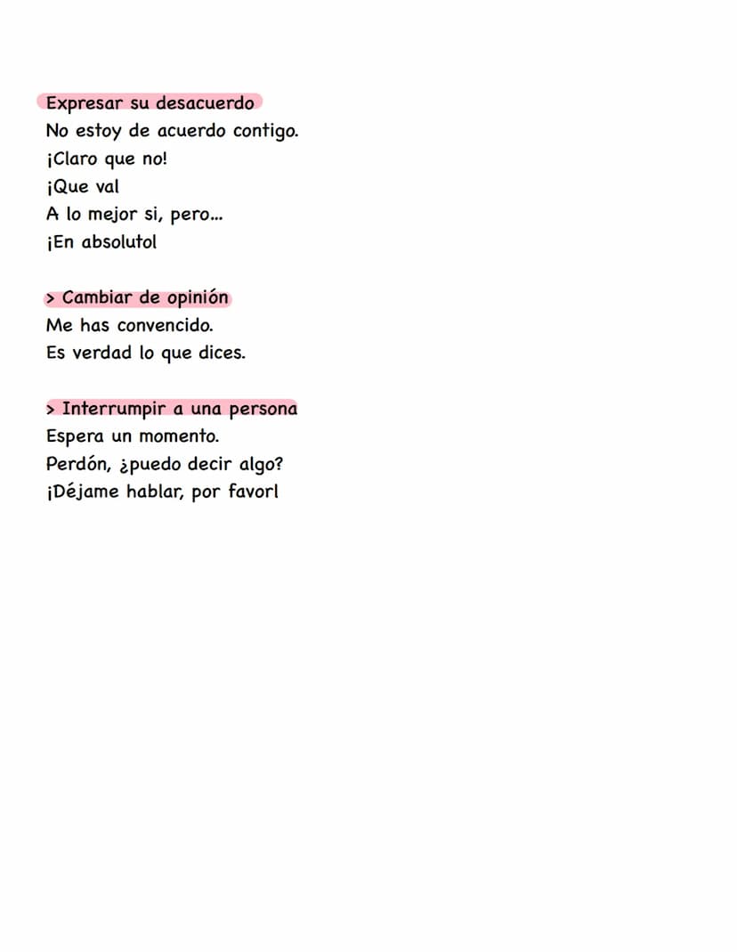 REDEMITTEL SPANISCH (DIALOGISCHES SPRECHEN)
> Preguntar por la opinión de la otra persona
¿Cómo lo ves?
¿Qué piensas tú?
¿Cómo ves tú...
> P