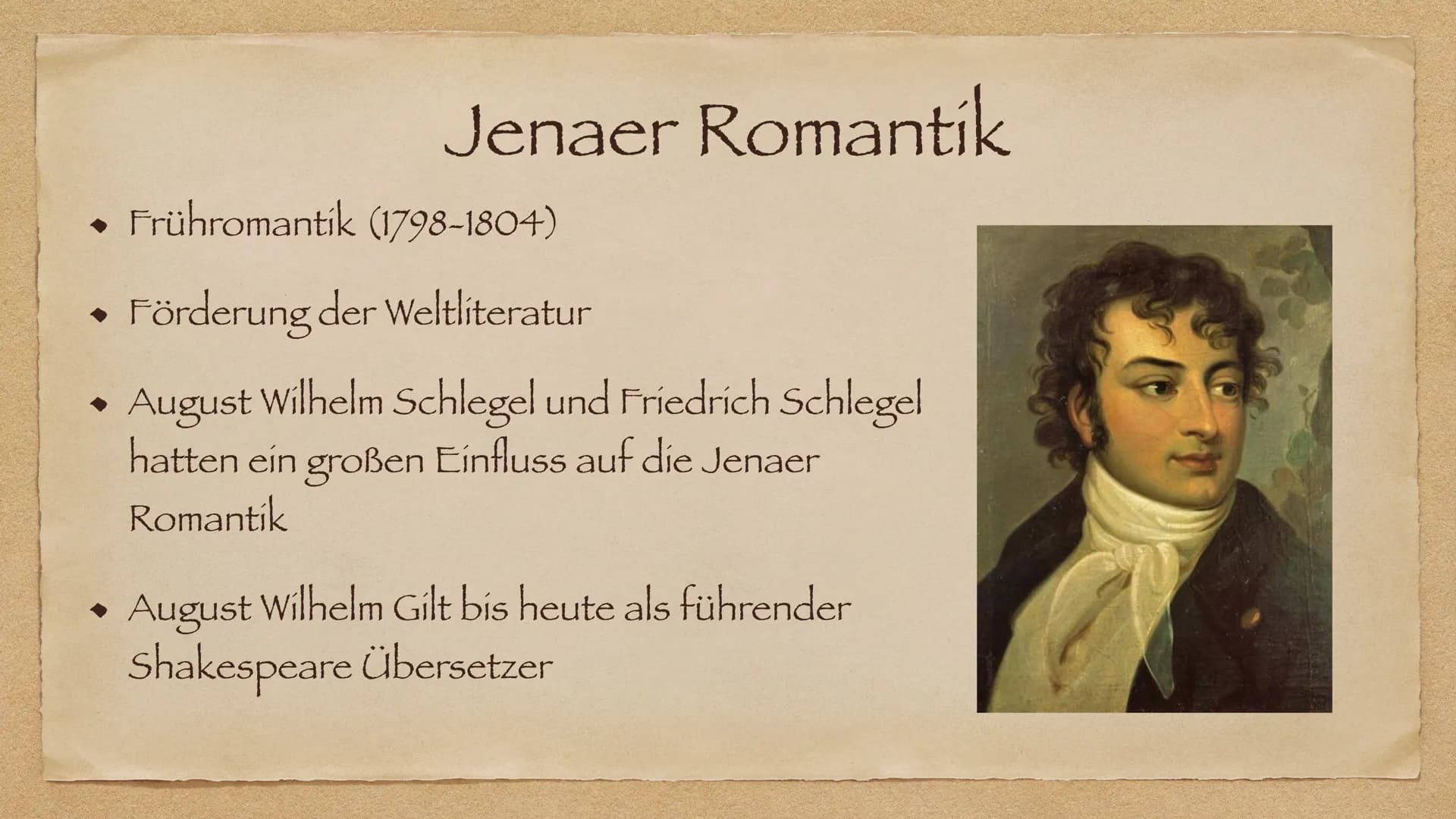 Epoche Romantik
Ende 18 Jahrhundert bis spätes 19 Jahrhundert Geschichtlicher Hintergrund
◆
Wechsel der Feudal zur Bürgerlichen Gesellschaft