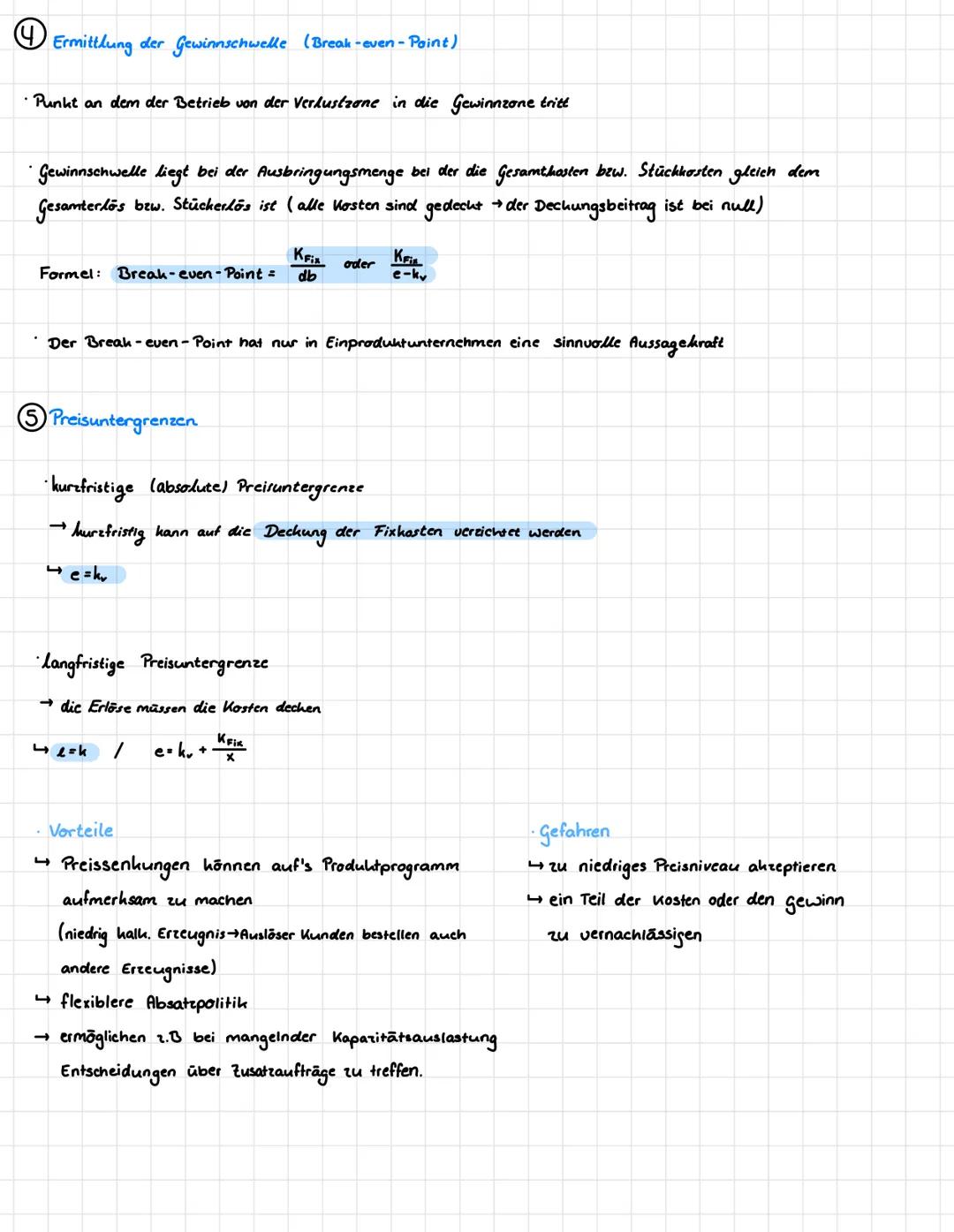 # Teilkostenrechnung

*   TKR ist ein Verfahren der Kostenrechnung

*   es gibt eine Aufgliederung der Kosten in fixe und variable Kosten

*