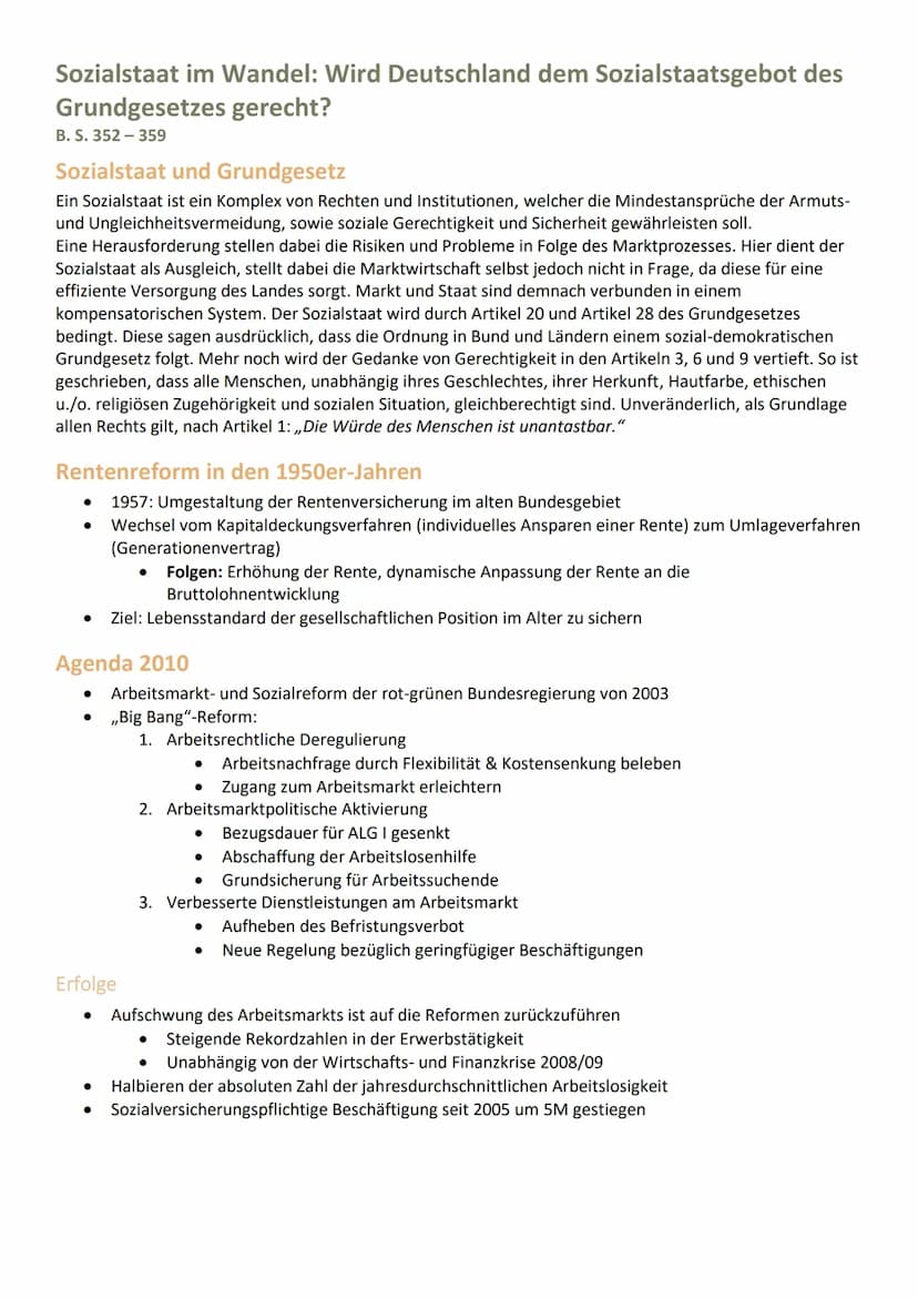 Strukturen sozialer Ungleichheit, sozialer Wandel und
soziale Sicherung
B. S. 284-409
Mehr individuelle Freiheit, aber mehr Risiken: Wie sol