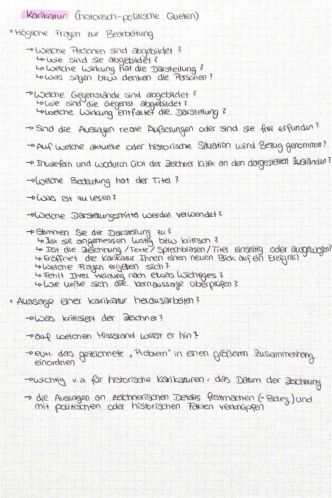 Karikatur (historisch-politische Quellen)
• Mögliche Fragen zur Bearbeitung
→ Welche Personen sind abgebildet ?
4> Wie sind Sie abgebildet?

