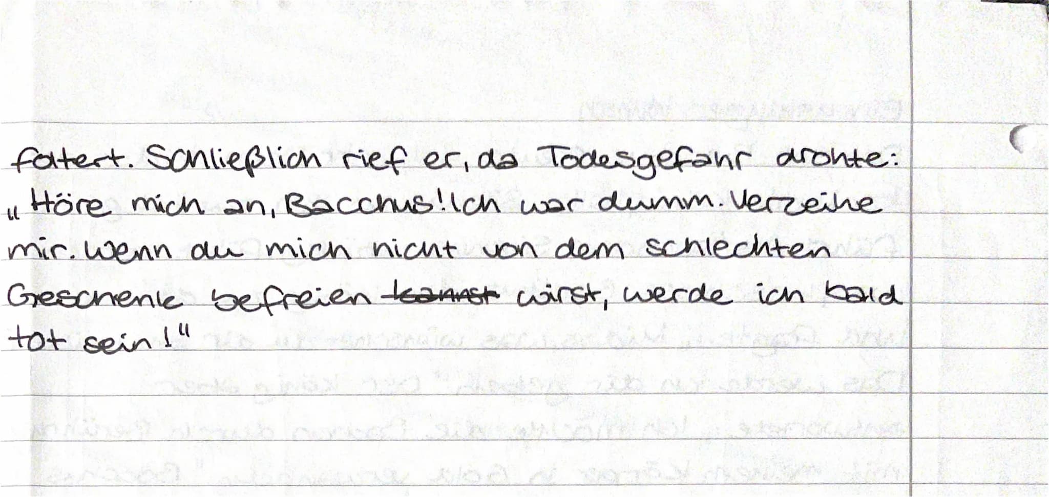 (
(
Ein unkluger Wunsch
Der Gott Bacchus freute sich sehr. Denn Midas, dec
berühmte König, hatte Silenus zu ihm zurückge-
führt. Als/Nachdem