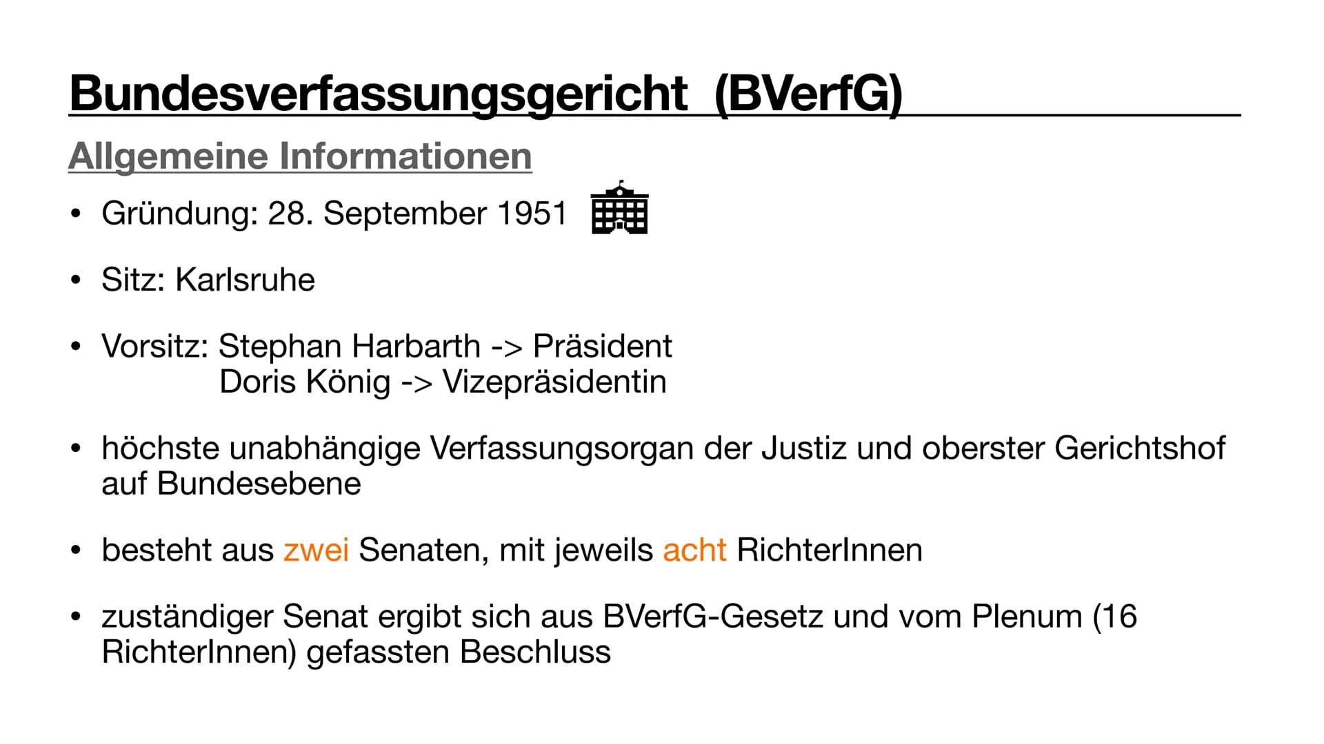 Bundesverfassungsgericht
Und gemeinsamer Ausschuss
BUNDESVERFASSUNGSGERICHT
Marie, Lina, Ola, Maria Bundesverfassungsgericht
(BVerfG) Bundes
