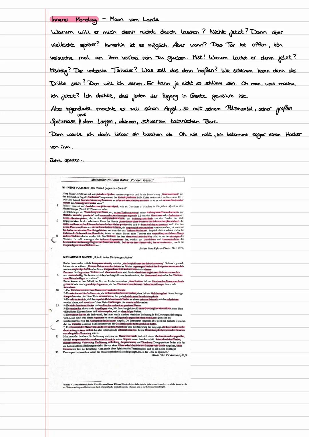 Franz Kafka. Vor dem Gesetz (5.175)

Eintritt
2. Türhüter

über-
redel

Türhüter

bricht kehrt
ein
um

überlebt

Cholt Hilfe

den 1.
Türh.

