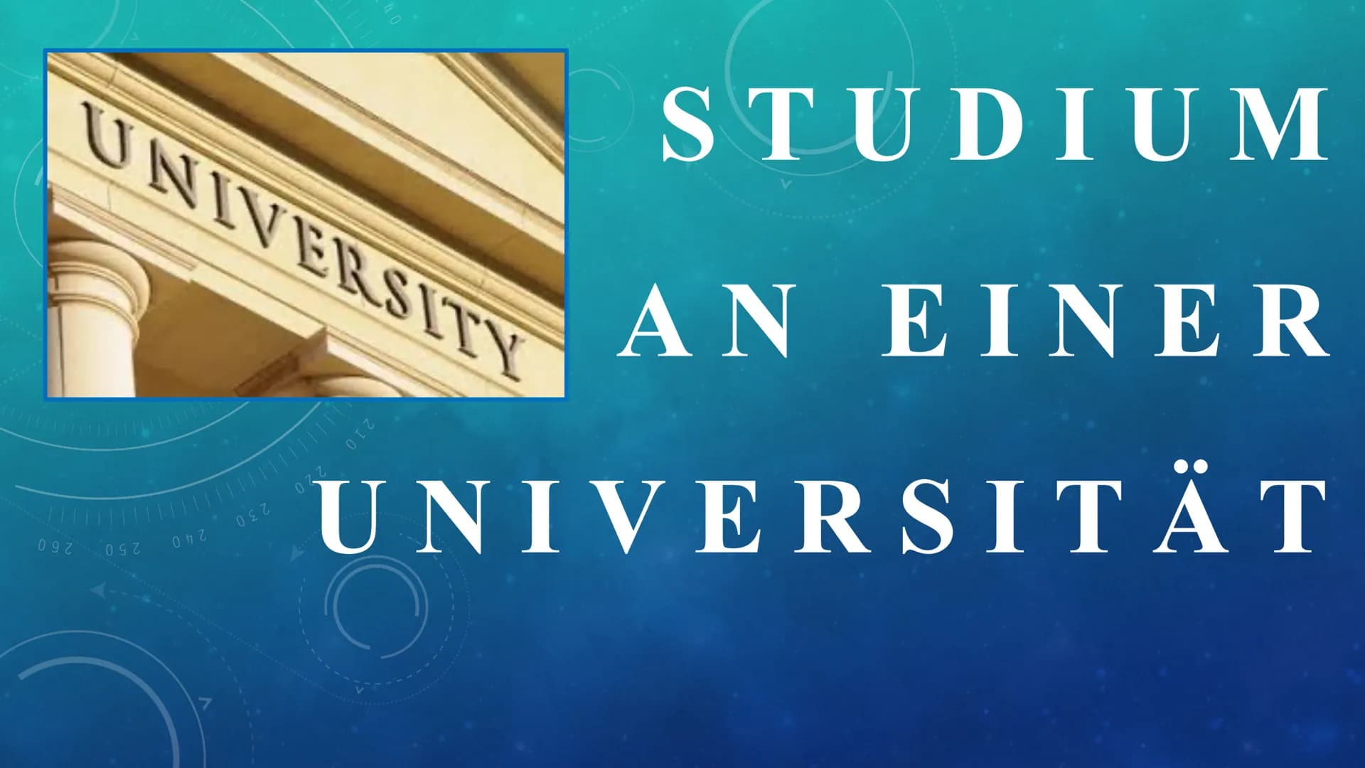 092
UNIVERSITY
097
0hz
022
0
STUDIUM
AN EINER
UNIVERSITÄT
210 2 VORAUSSETZUNG
●
●
Eine anerkannte Hochschulreife nachweisen
O Falls keinen i