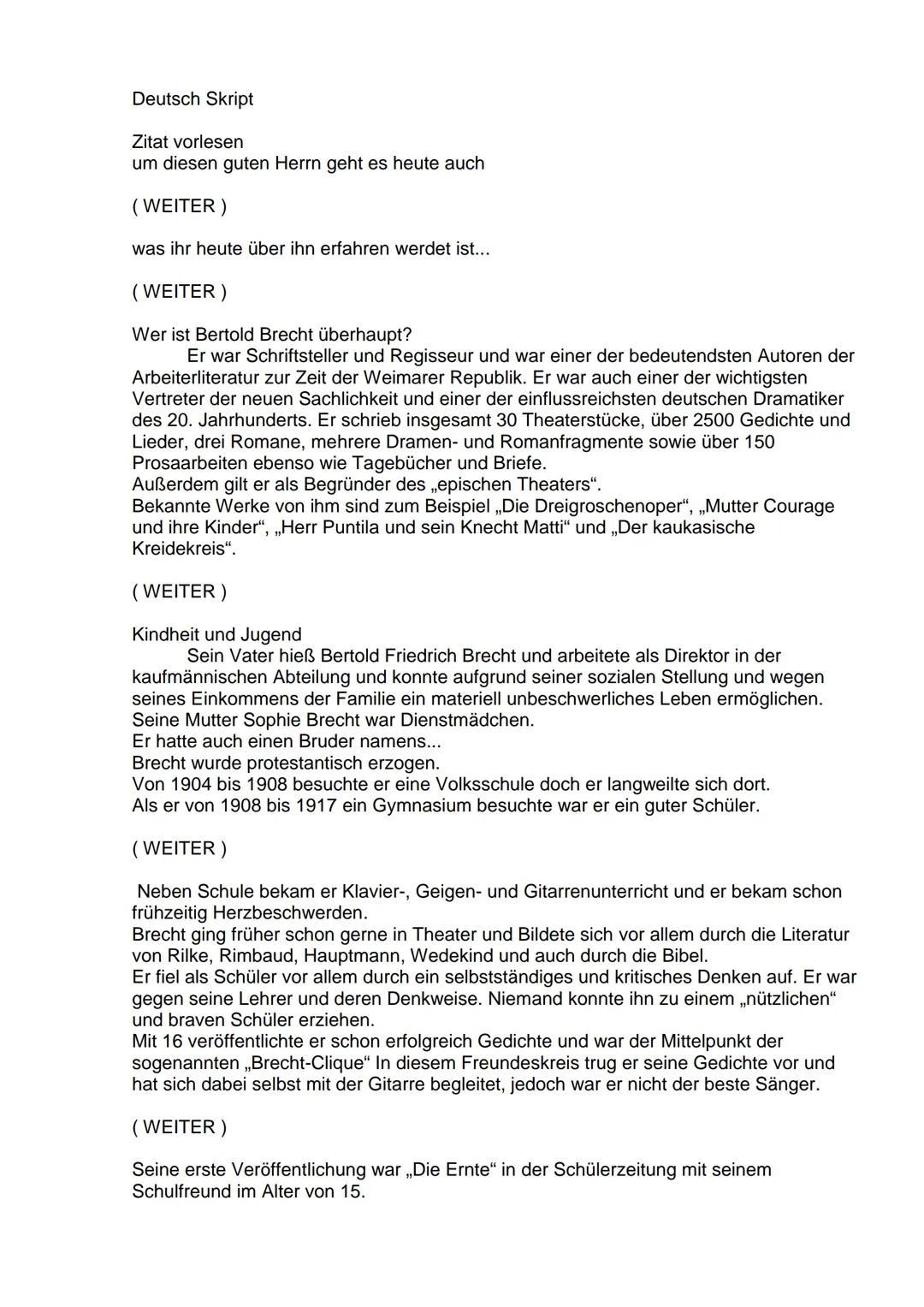 Alles über Bertolt Brecht: Gedichte, Leben und sein bekanntestes Gedicht