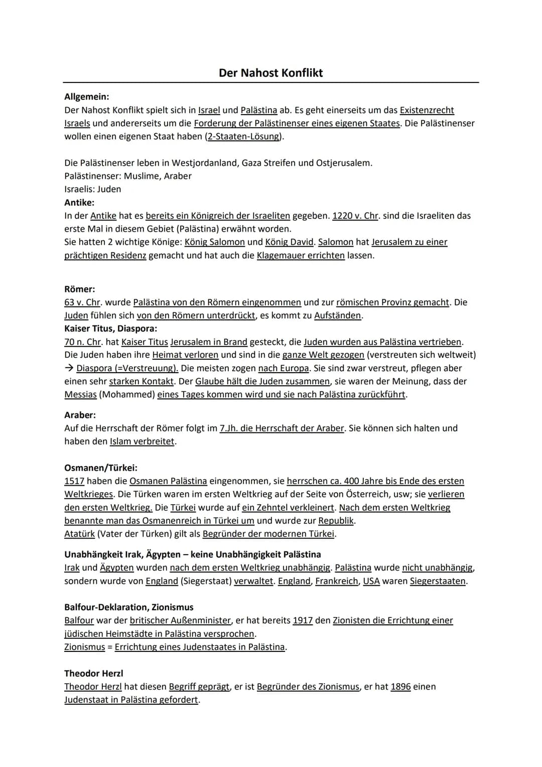 Der Nahostkonflikt einfach erklärt: Zeitstrahl, Karte und Salomos Tempel