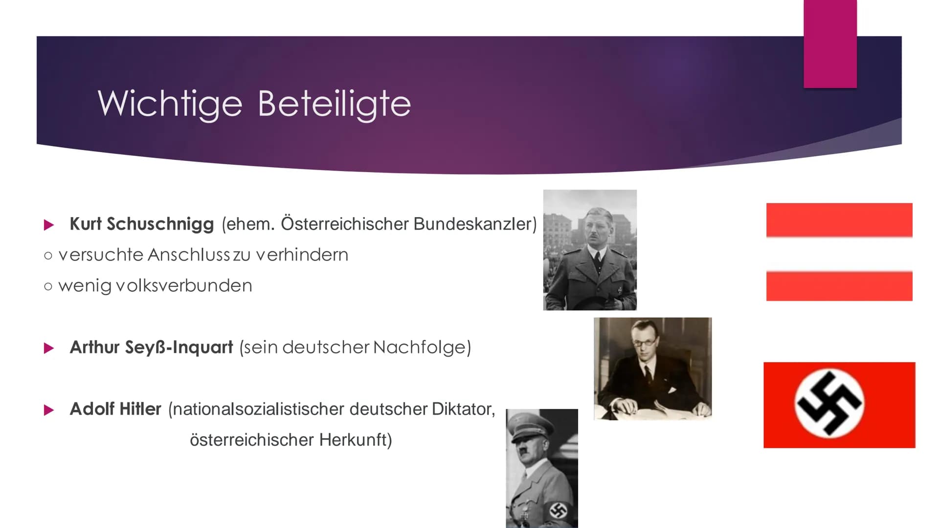 UHREN P. LADST
5
Anschluss Österreich
S
A Gliederung
▸ Die Bedeutung der Stadt Wien im Roman
► Familie Meyer
Filmsequenz
► Wichtige Personen