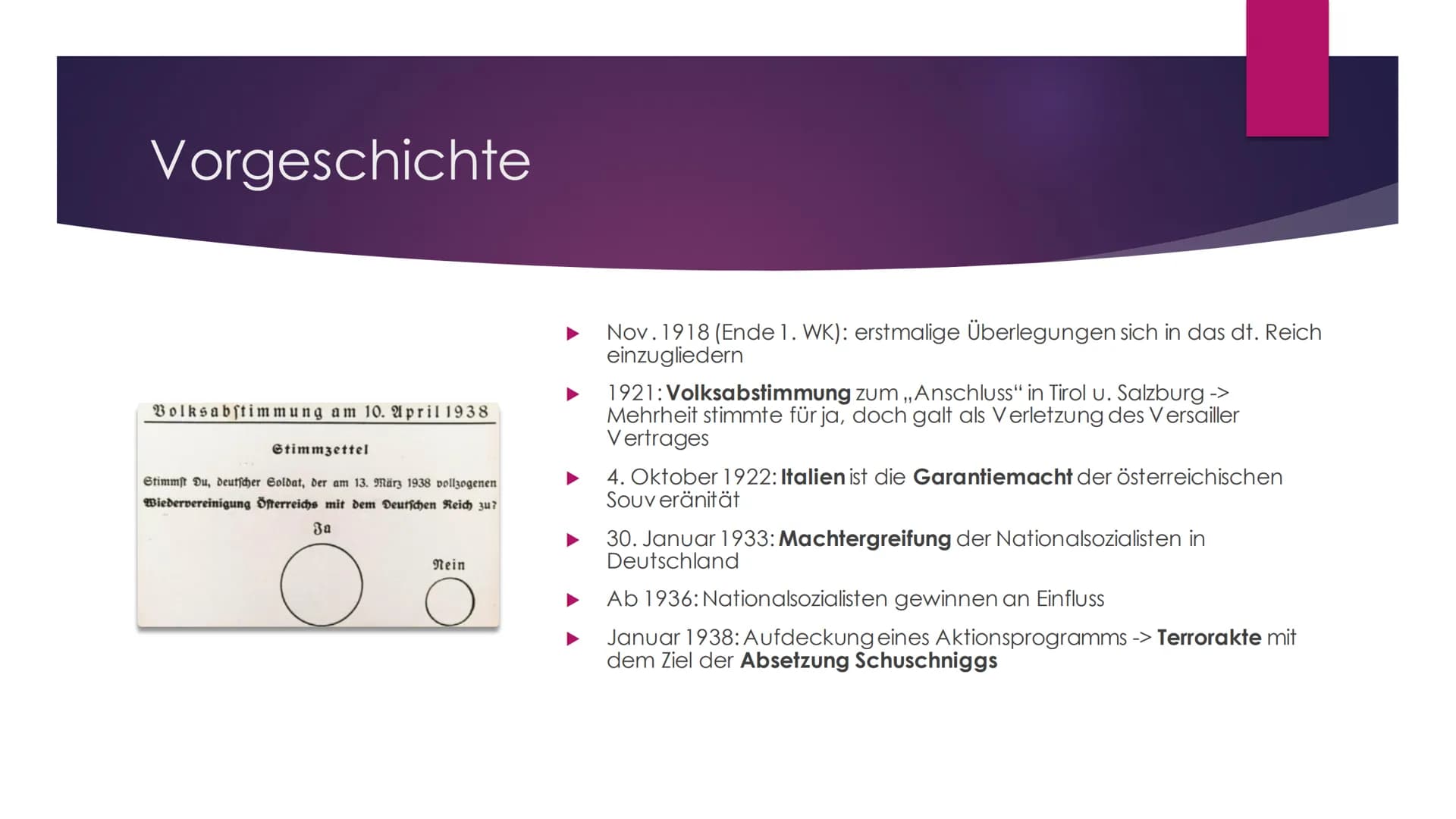 UHREN P. LADST
5
Anschluss Österreich
S
A Gliederung
▸ Die Bedeutung der Stadt Wien im Roman
► Familie Meyer
Filmsequenz
► Wichtige Personen