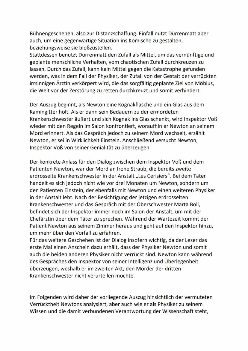 Dramenszenenanalyse (S.19, Z.20-S.23, Z.16)
Der vorliegende Abschnitt ist ein Auszug aus der zweiten Szene des ersten
Aktes der Komödie ,,di