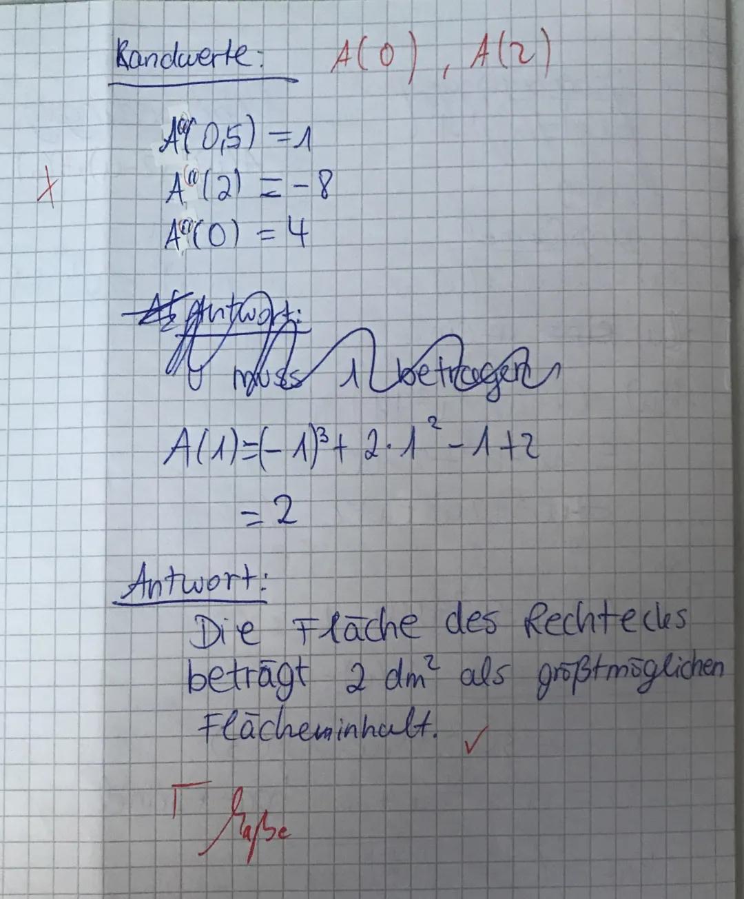 A.2
a) [1;3] => Wasser läuft zu
[3;9] => wasser lauff db
ur!
b)
Am Anfang fließt 800m ³ hinzu
und es wird immer weniger
aber tar bis zu 3 St