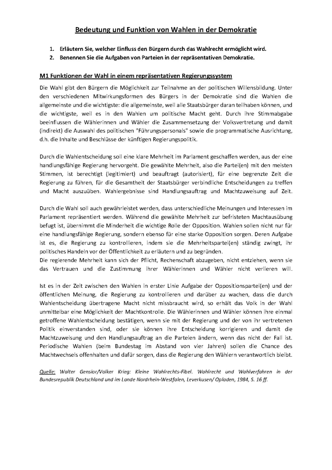  Quellenanalyse - Demokratie 