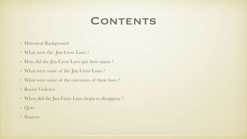 JIM CROW LAWS
THIS PRESENTATION IS FOR
EDUCATIONAL USE AND MAY HAVE
SOME DISTURBING IMAGES
25.10.21
MICHELLE SOPHIE DISCHINGER ●
●
●
●
●
●
●