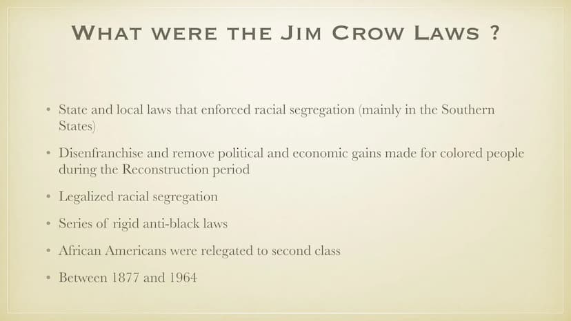 JIM CROW LAWS
THIS PRESENTATION IS FOR
EDUCATIONAL USE AND MAY HAVE
SOME DISTURBING IMAGES
25.10.21
MICHELLE SOPHIE DISCHINGER ●
●
●
●
●
●
●