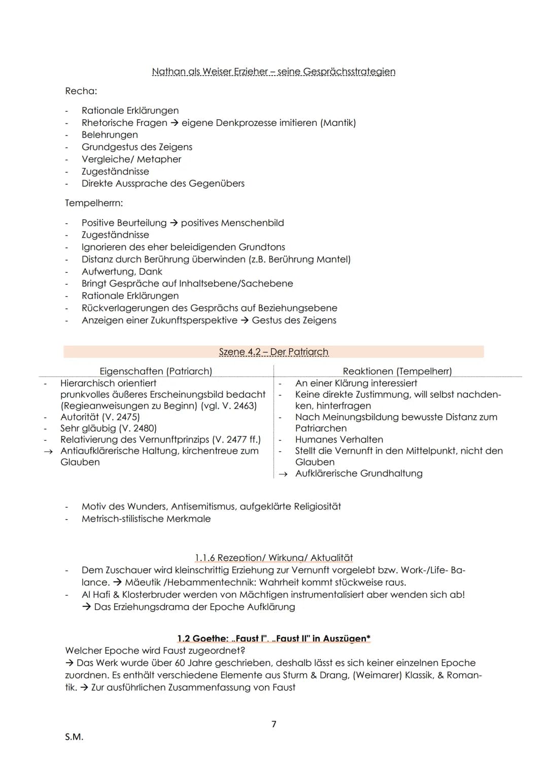 Deutsch LK - Abitur Zusammenfassung
1. Literarische Erörterung:
1.1 Drama der Aufklärung (Lessing: ,,Nathan der Weise") *
1.1.1 Pyramidaler 