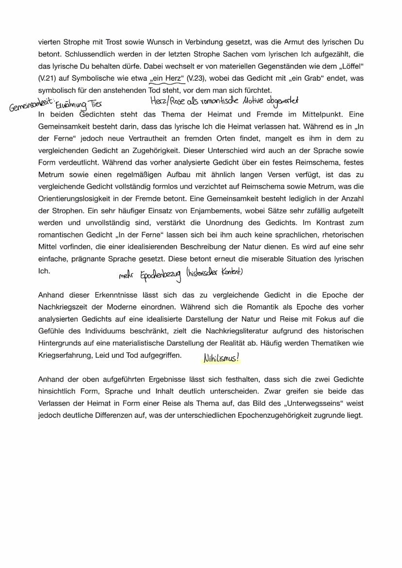 3.6 Klausurtraining:
Ein Gedicht interpretieren und mit einem anderen Gedicht vergleichen
Aufgabenbeispiel
1. Interpretieren Sie das Gedicht