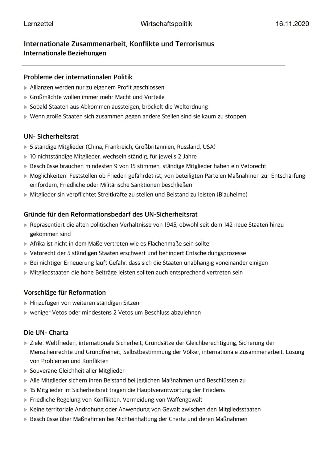 Lernzettel
Wirtschaftspolitik
Internationale Zusammenarbeit, Konflikte und Terrorismus
Internationale Beziehungen
16.11.2020
Die Methoden de