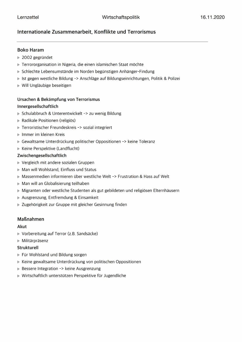 Lernzettel
Wirtschaftspolitik
Internationale Zusammenarbeit, Konflikte und Terrorismus
Internationale Beziehungen
16.11.2020
Die Methoden de
