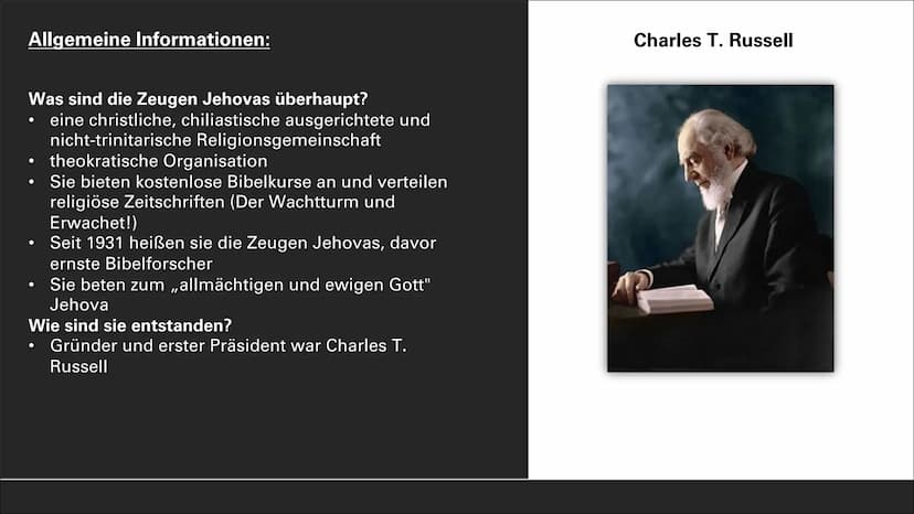 Wer sind die Zeugen Jehovas? ■
Allgemeine Informationen
-Mitglieder und Infos dazu
INHALTSVERZEICHNIS
▪Feste und Feiertage, Reglungen bei Be