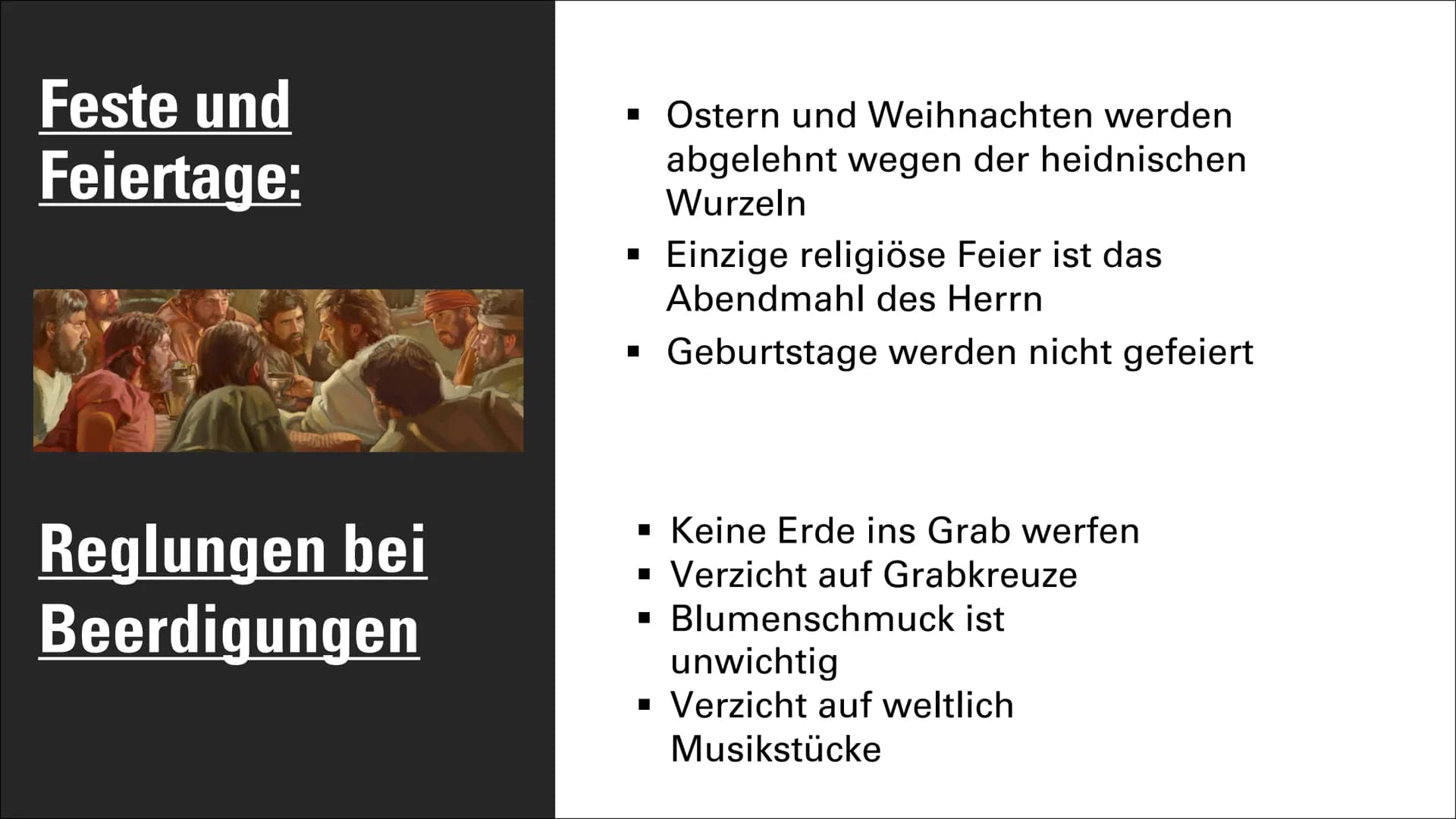 Wer sind die Zeugen Jehovas? ■
Allgemeine Informationen
-Mitglieder und Infos dazu
INHALTSVERZEICHNIS
▪Feste und Feiertage, Reglungen bei Be