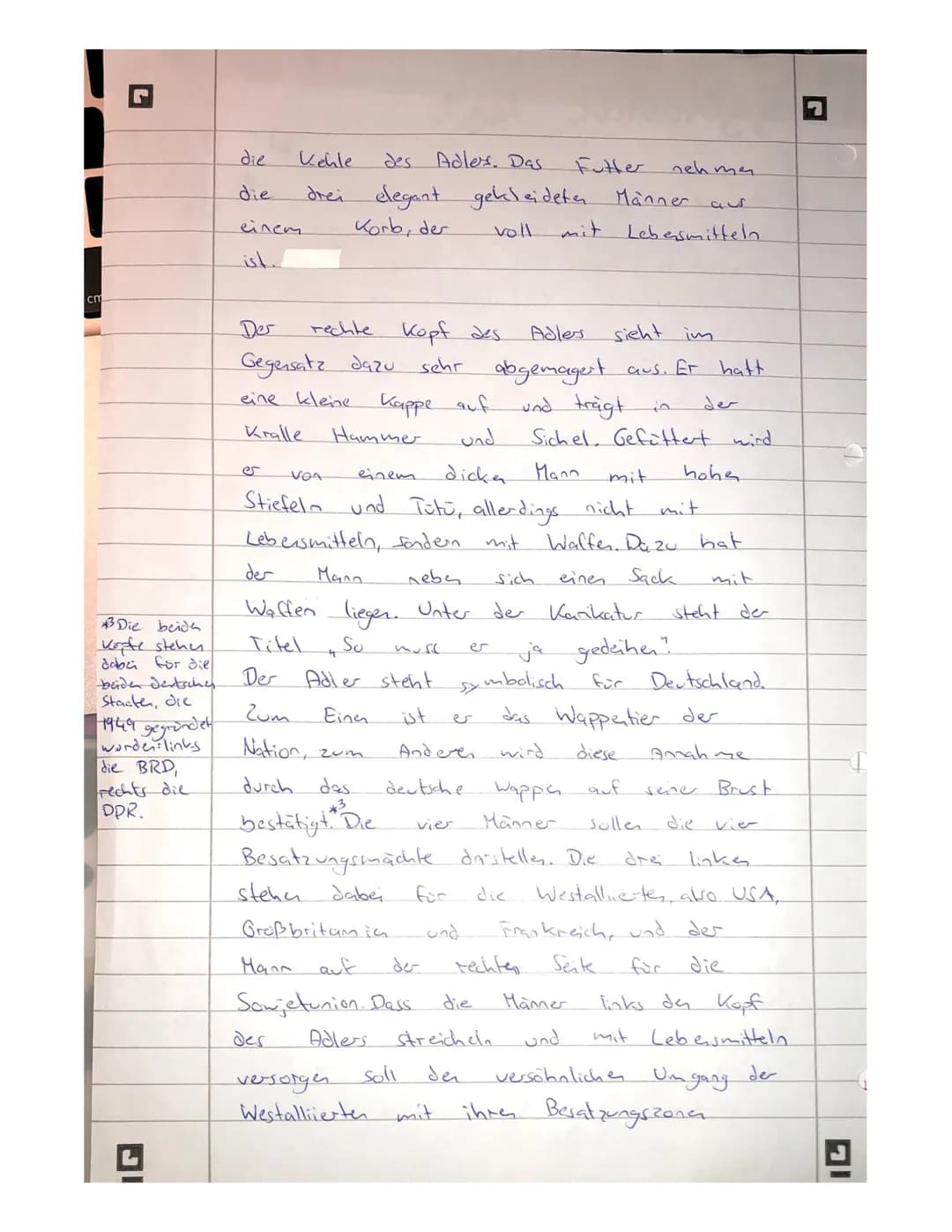 1. Analysieren Sie die Karikatur.
19. Oktober 1949
So muß er ja gedeihen!"
2. Positionieren Sie sich zu der Frage, ob der Gründungsprozess d