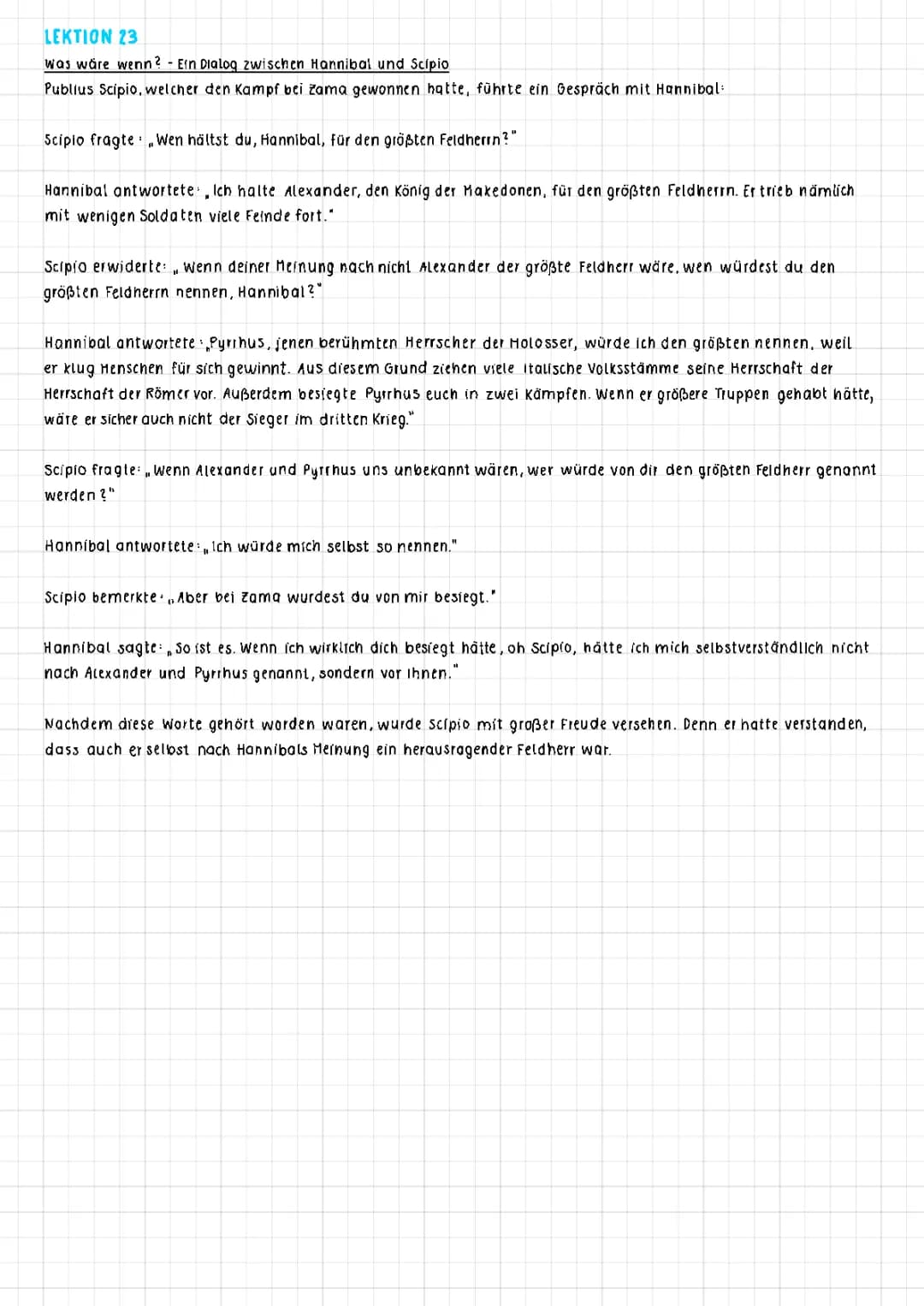 Pontes Lektion 23 - Übersetzung 