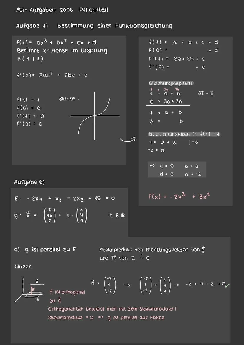 Gegeben sind 2 Ebenen
E₁ : X₁
+ 2x3
E₂:
6x1
X3
1
2.
21
- X2
+ X2
6
X ₁
6x₁
X ₁
Gauß- verfahren um x₁, x₂, x3 bestimmen zu können
= t
X1
X₁
X