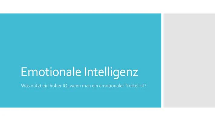 Know Emotionale Intelligenz thumbnail