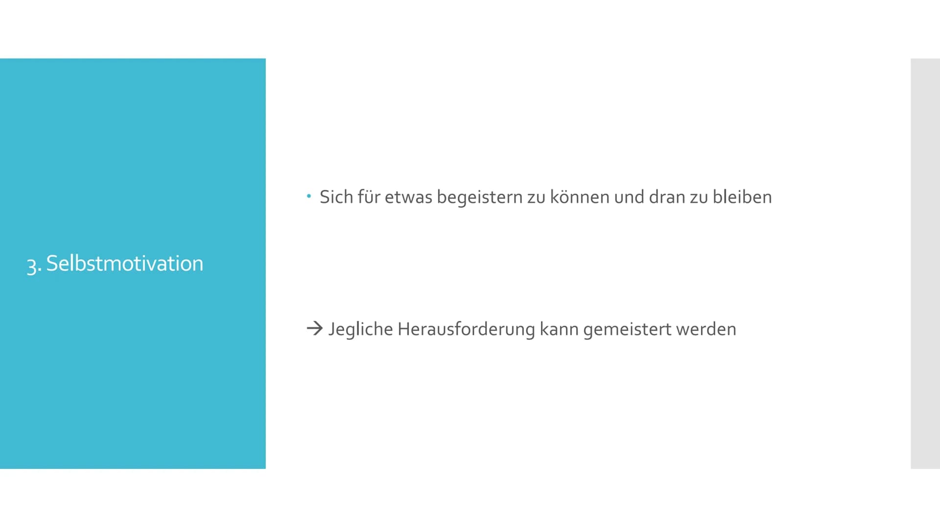 Emotionale Intelligenz
Was nützt ein hoher IQ, wenn man ein emotionaler Trottel ist? 1.
2.
Emotionen
Geschichte der emotionalen Intelligenz
