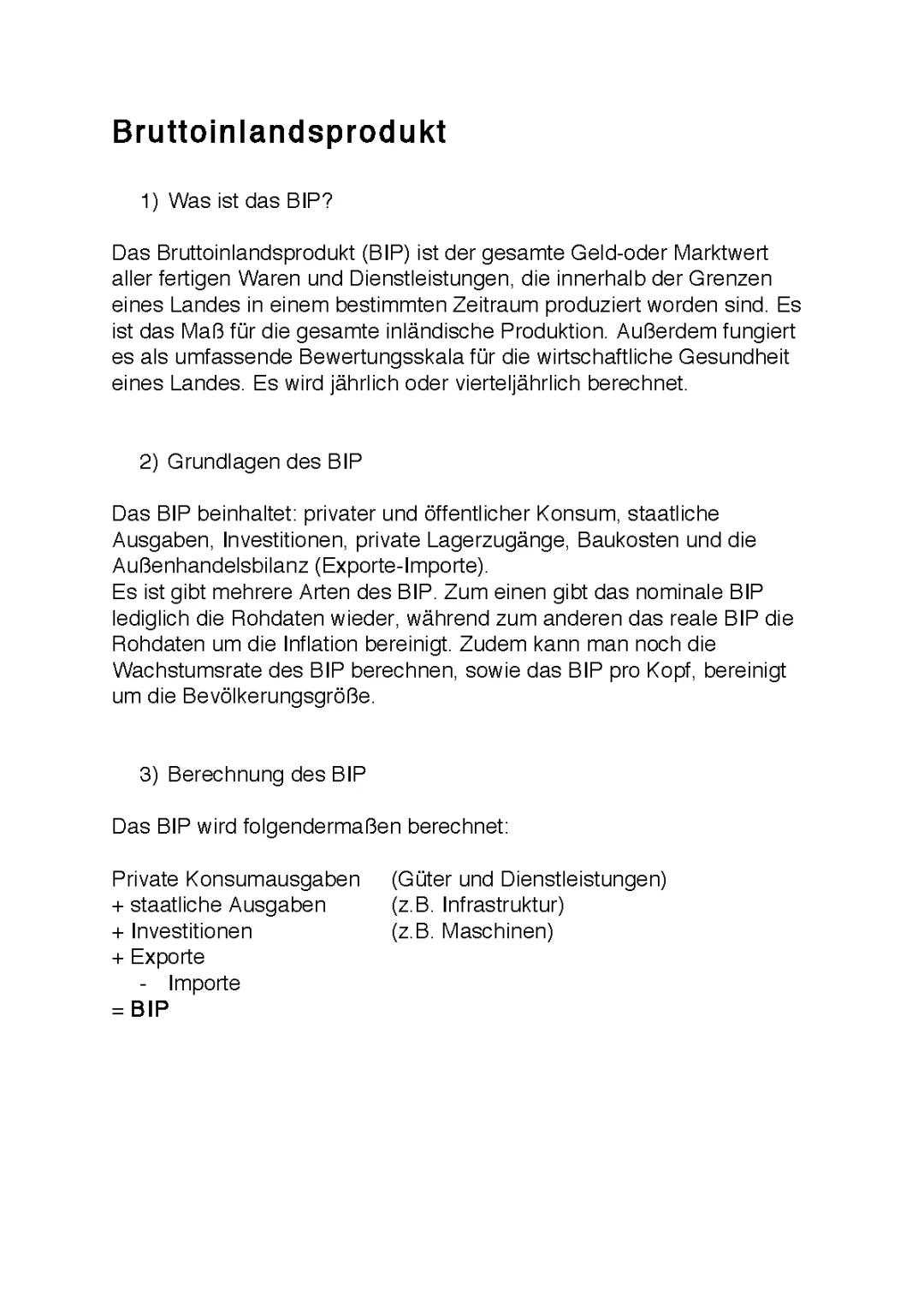 Was ist das Bruttoinlandsprodukt (BIP)? Definition, Berechnung und mehr