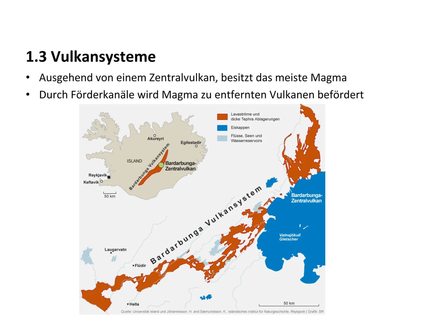 Ausbruch 2011, Grimsvötn, Island Gliederung
1.1 Vulkanaufbau
ges
1.2 Vulkan Aktivität
Ausbrüche: im Durchschnitt auf der Welt alle 10 Jahre,