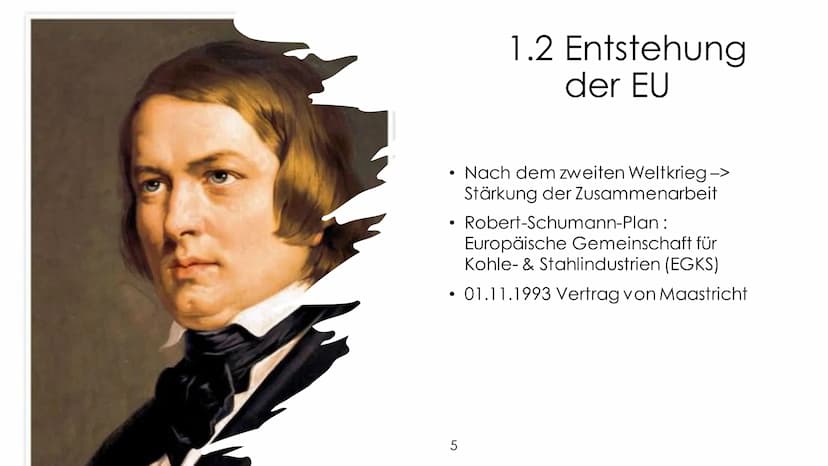 Inwiefern stellt die EU ein Erfolgskonzept dar? Gliederung
1. Die EU im Überblick
1.1 Was ist die EU?
1.2 Entstehung der EU
2. Europäische I